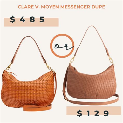 clare v messenger bag dupe|clare v handbag dupe.